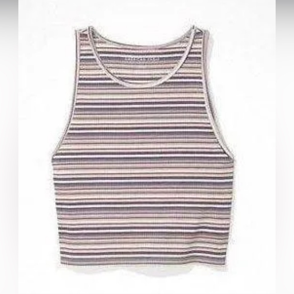 AE Cropped High Neck Tank Top